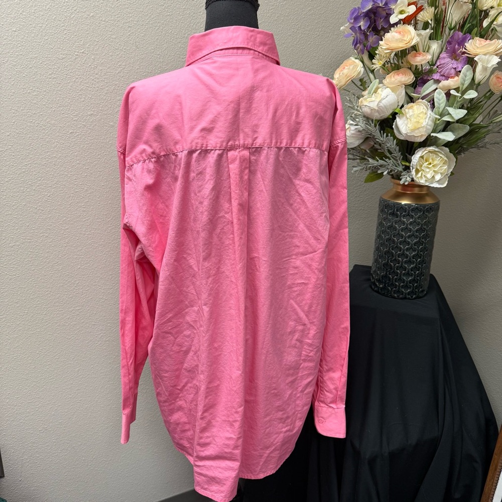 Wrangler Pink Ribbon XL Western Button-Up Shirt Long Sleeve 100% Cotton - Picture 4 of 9